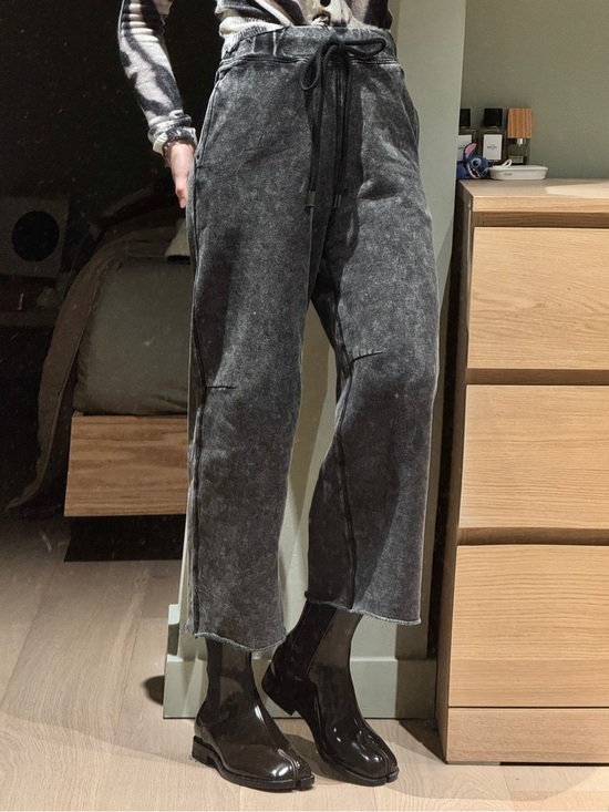 R13 Pants - R13 Washed Black Drawstring sweatpants